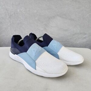 APL  Slip On Running Shoes Mens Size 11.5 Tech Loom Bliss Sneaker Gym Blue White
